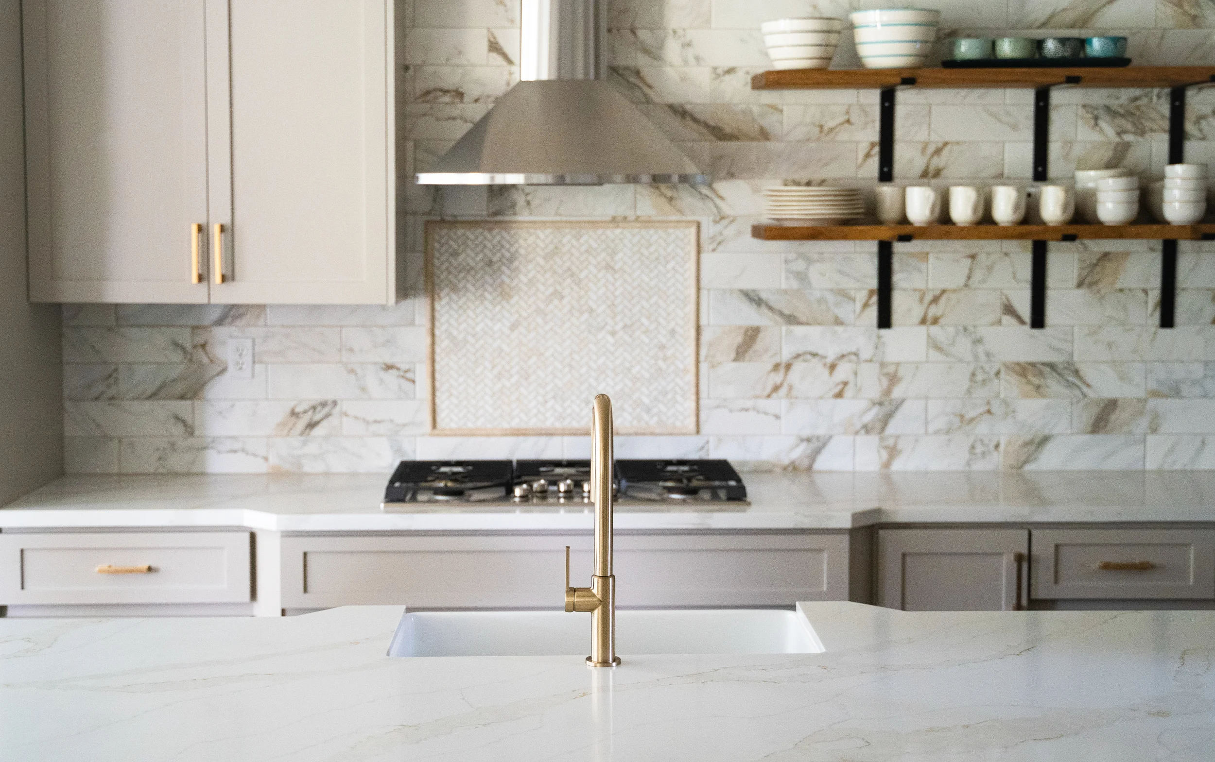 Kitchen tile installation